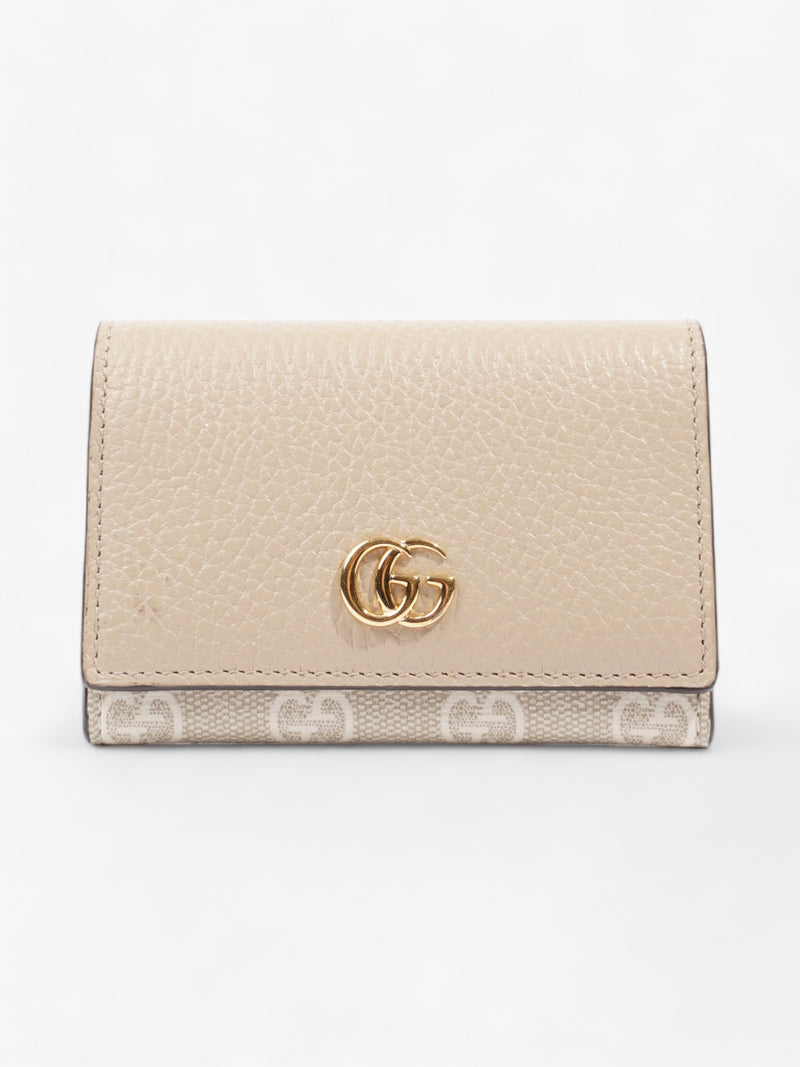 Gucci GG Marmont Wallet Beige Leather