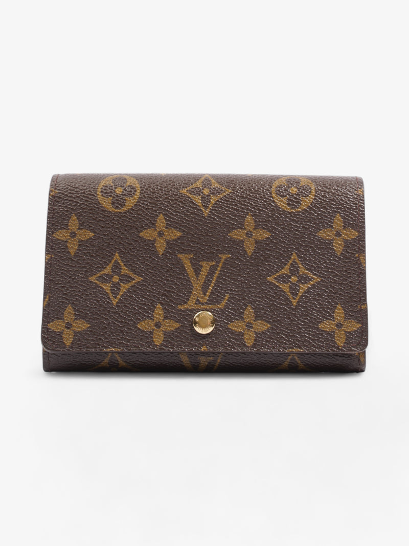 Louis Vuitton Compact Wallet Monogram Coated Canvas