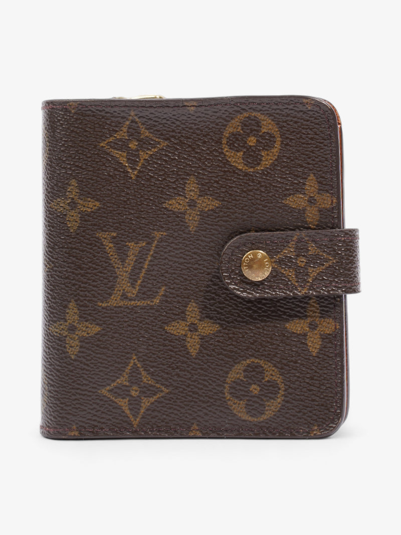 Louis Vuitton Compact Wallet Monogram Coated Canvas