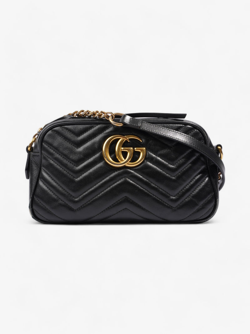 Gucci GG Marmont Black Matelasse Leather Small
