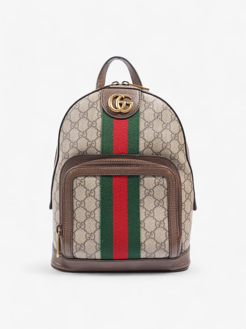 Gucci Ophidia Backpack Supreme / Green Coated Canvas Small