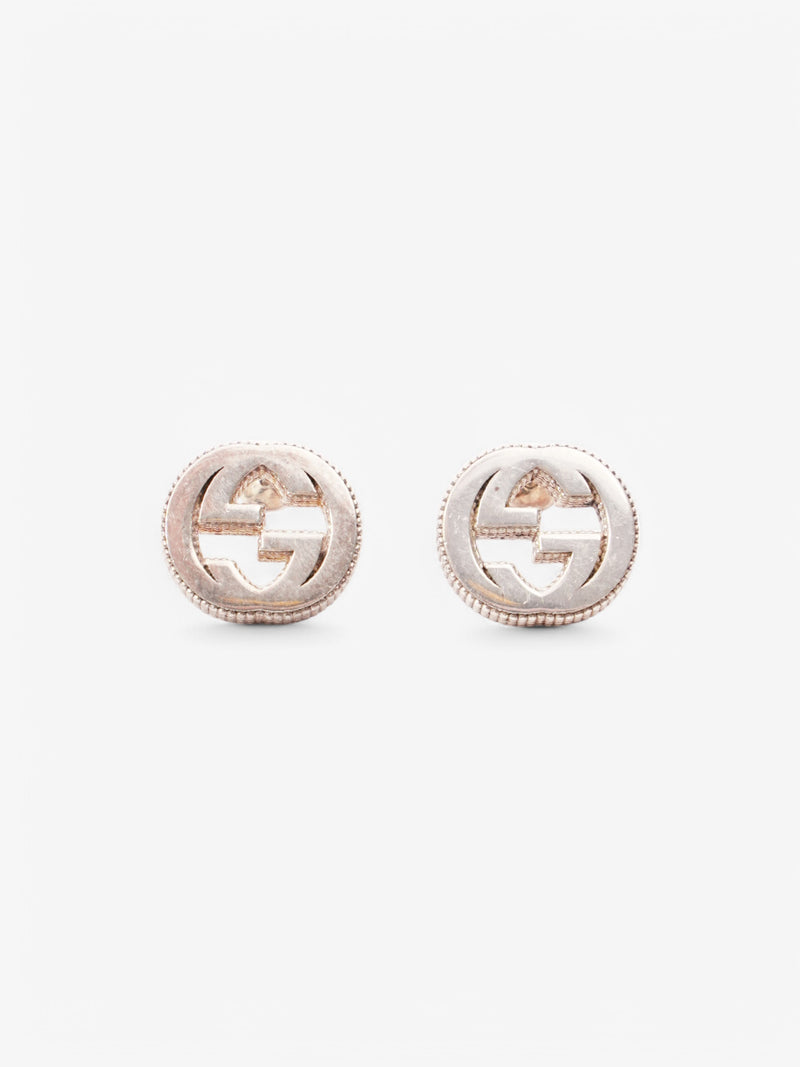 Gucci Interlocking G Earrings Silver Silver Sterling 1.2cm