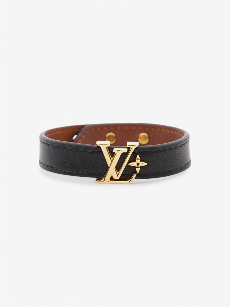 Louis Vuitton Iconic Bracelet Black Leather 17