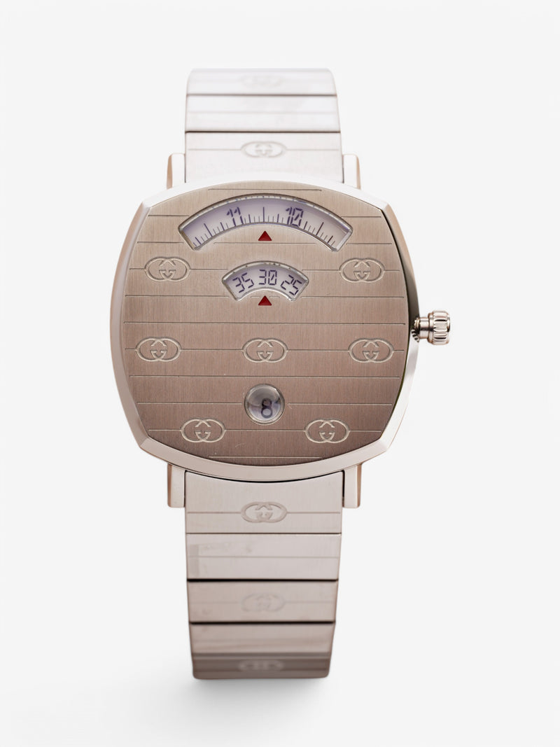 Gucci Grips 157.4 Silver Stainless Steel 35mm
