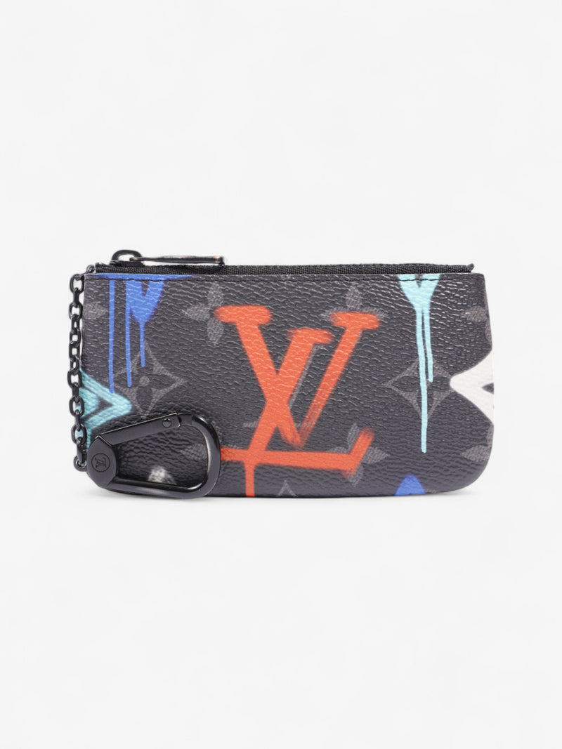 Louis Vuitton Coin Purse Black / Multicolour Coated Canvas