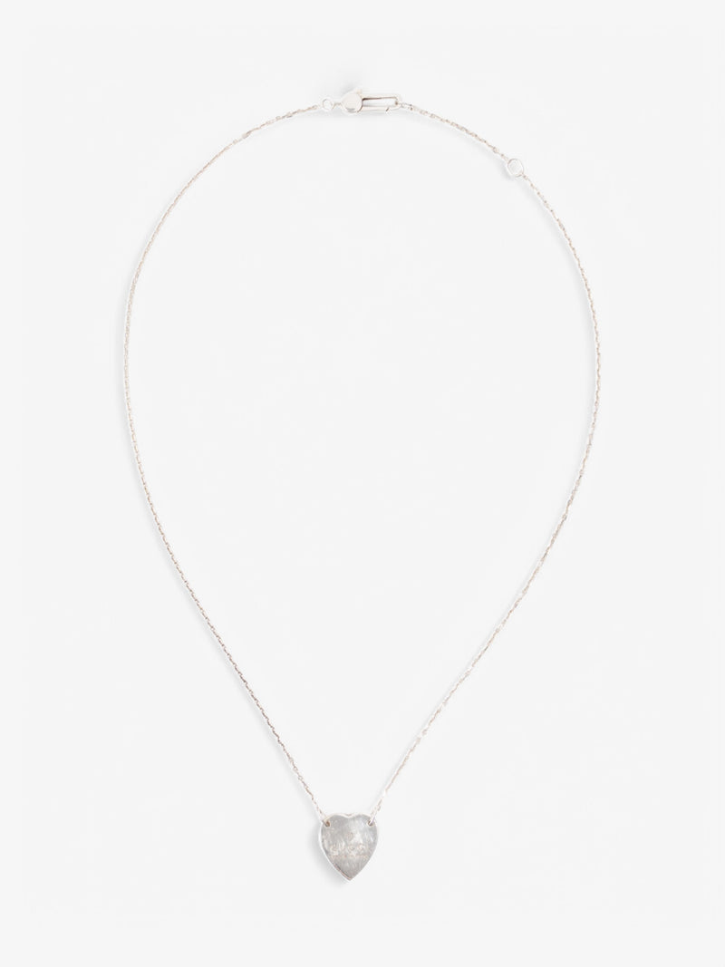 Gucci Heart Necklace Silver Silver Sterling