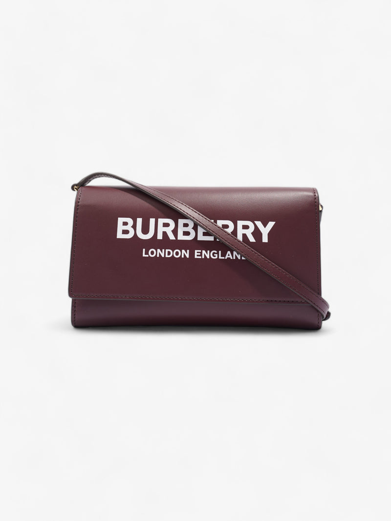 Hazelmere Wallet On Strap Burgundy Leather