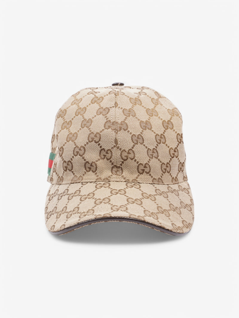 Gucci GG Supreme Hat Beige / Green / Red Canvas