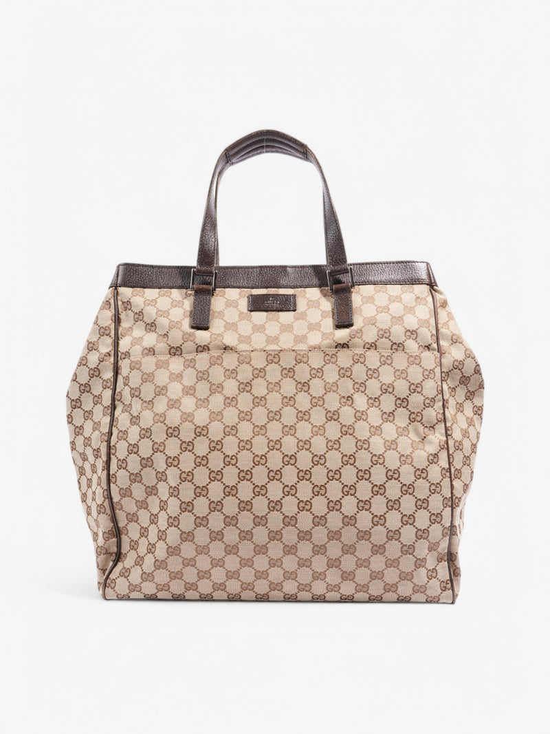 Gucci Shopping Tote Beige / Brown Canvas