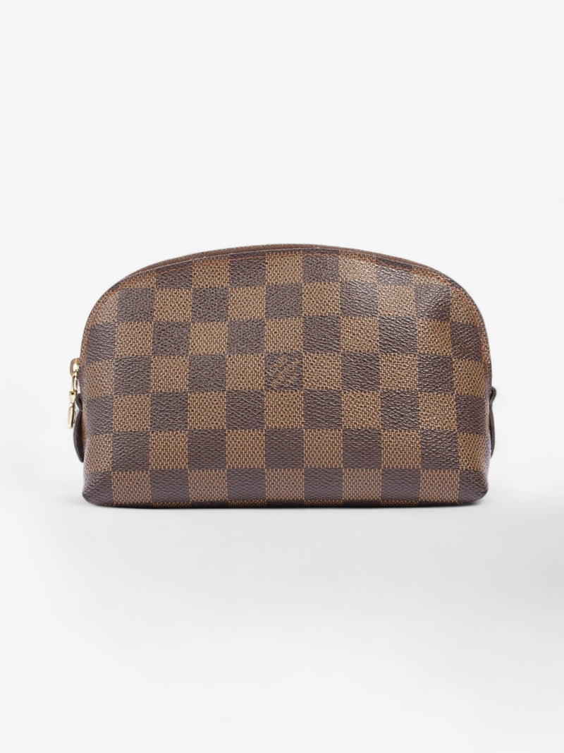 Louis Vuitton Cosmetic Pouch Damier Ebene Coated Canvas PM