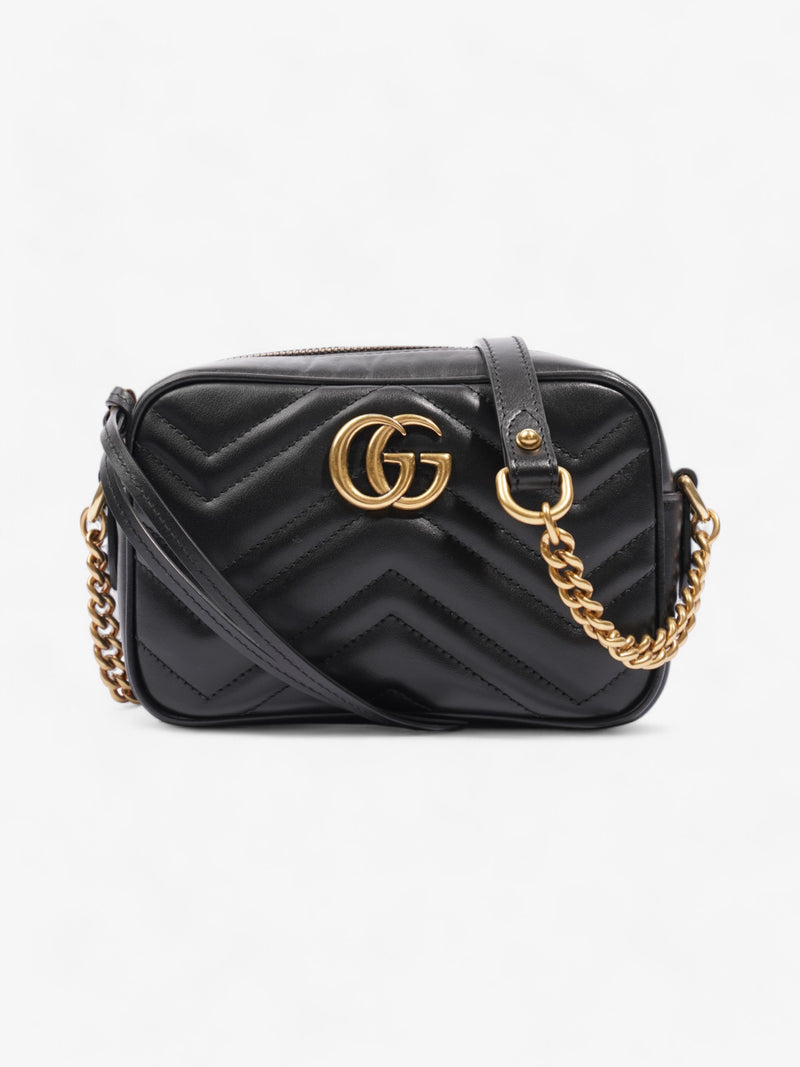 Gucci GG Marmont Black Matelasse Leather Mini