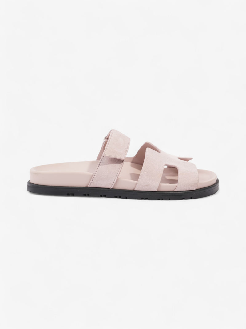 Hermes Cyphre Sandal Pink Suede EU 39.5 UK 6.5