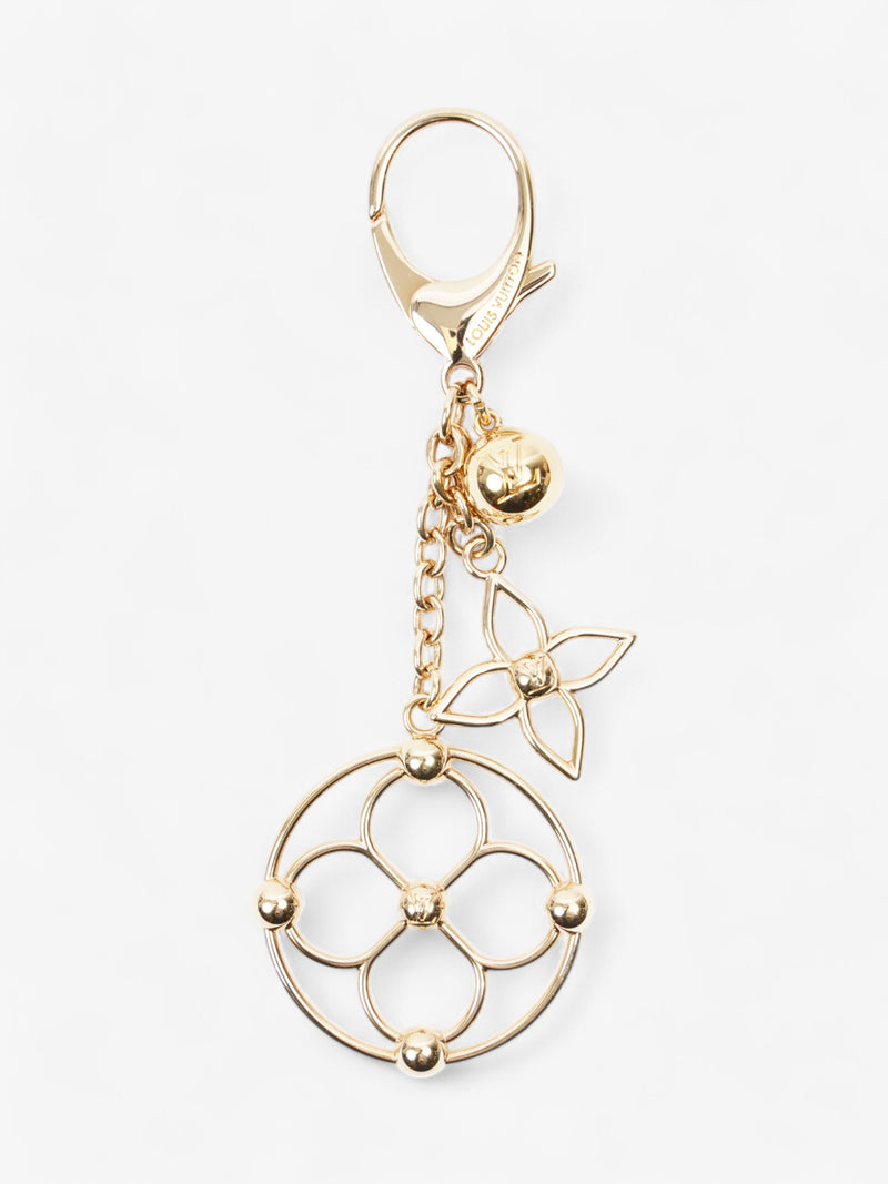 Louis Vuitton Flower Bag Charm Gold Base Metal