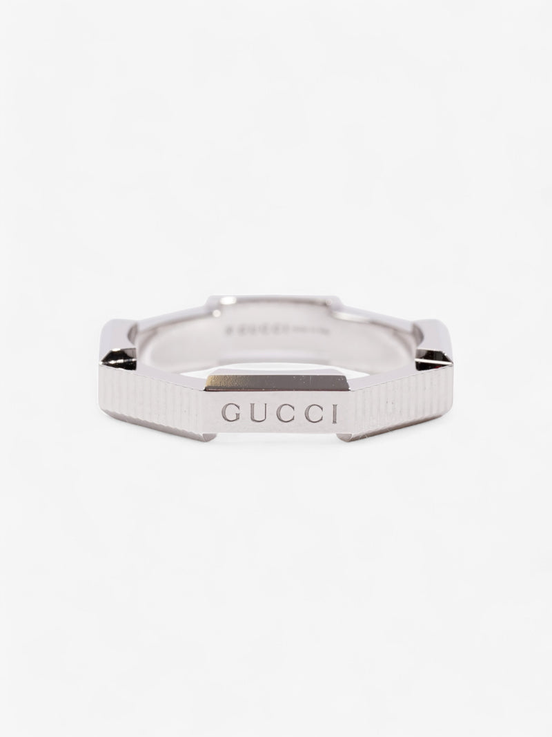 Gucci Link To Love Ring White White Gold 12 (52mm)