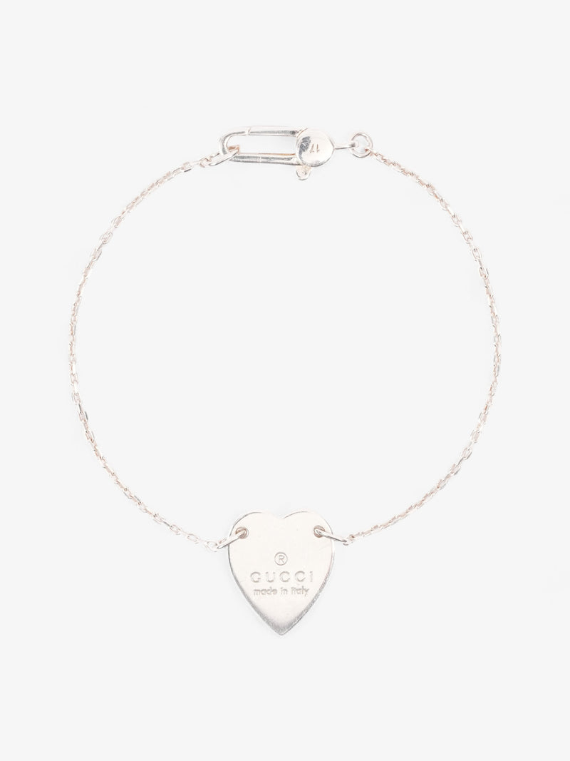 Gucci Heart Bracelet Silver Silver Sterling 17
