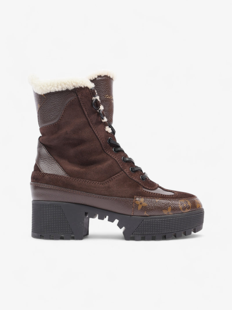 Louis Vuitton Laureate Platform Desert Boot Brown Suede EU 37 UK 4