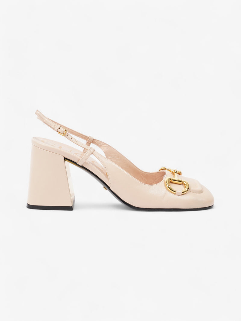 Gucci Horsebit Pump 60 Nude Leather EU 39 UK 6