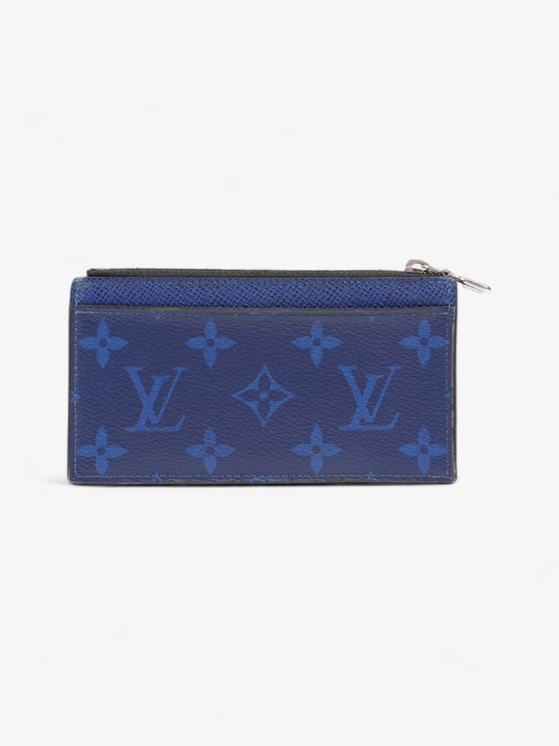 Louis Vuitton Coin Card Holder Navy Blue Leather