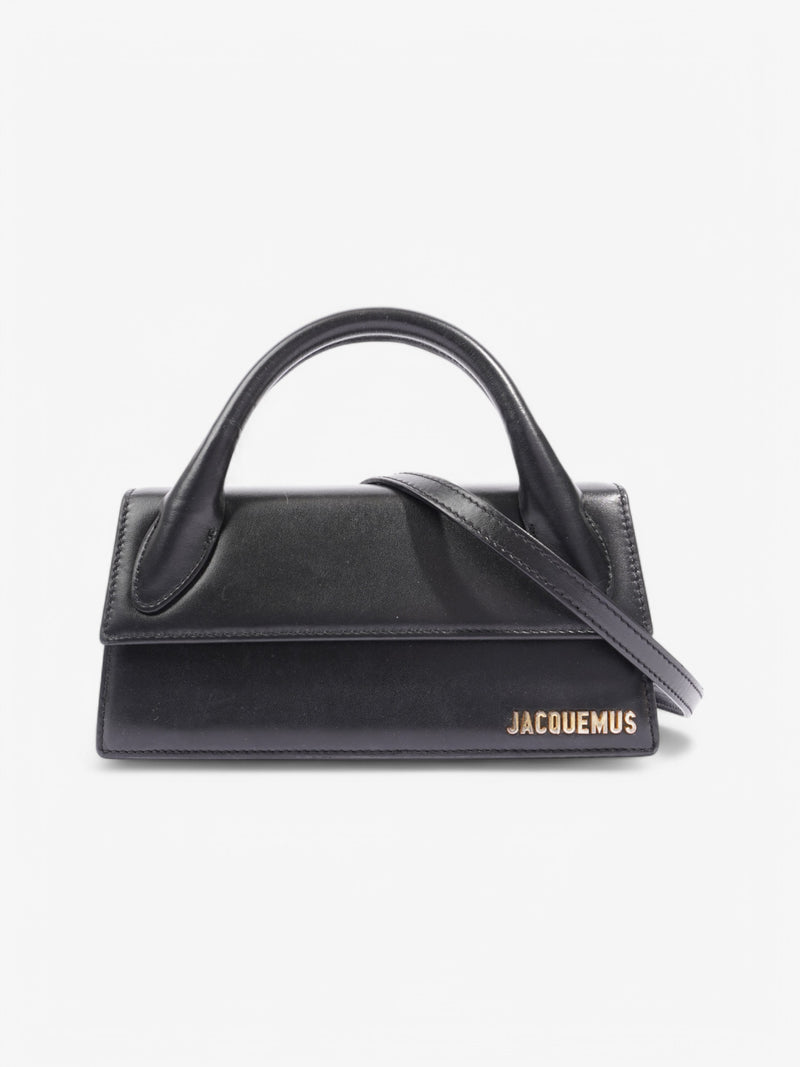 Jacquemus Chiquito Long Black Leather