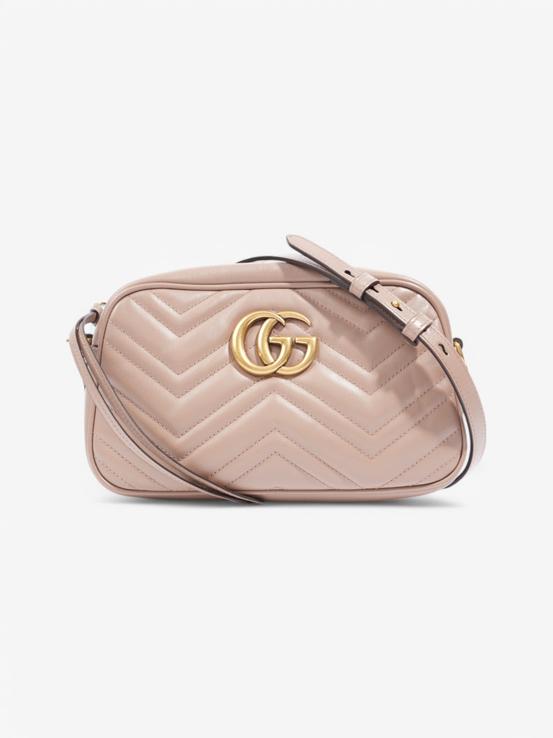 Gucci Marmont Zip Nude Leather Small