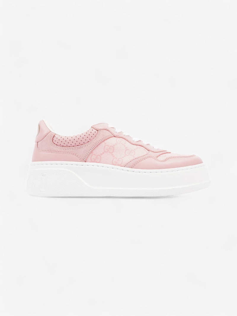 Gucci GG Supreme Sneakers Pink / White Canvas EU 37 UK 4