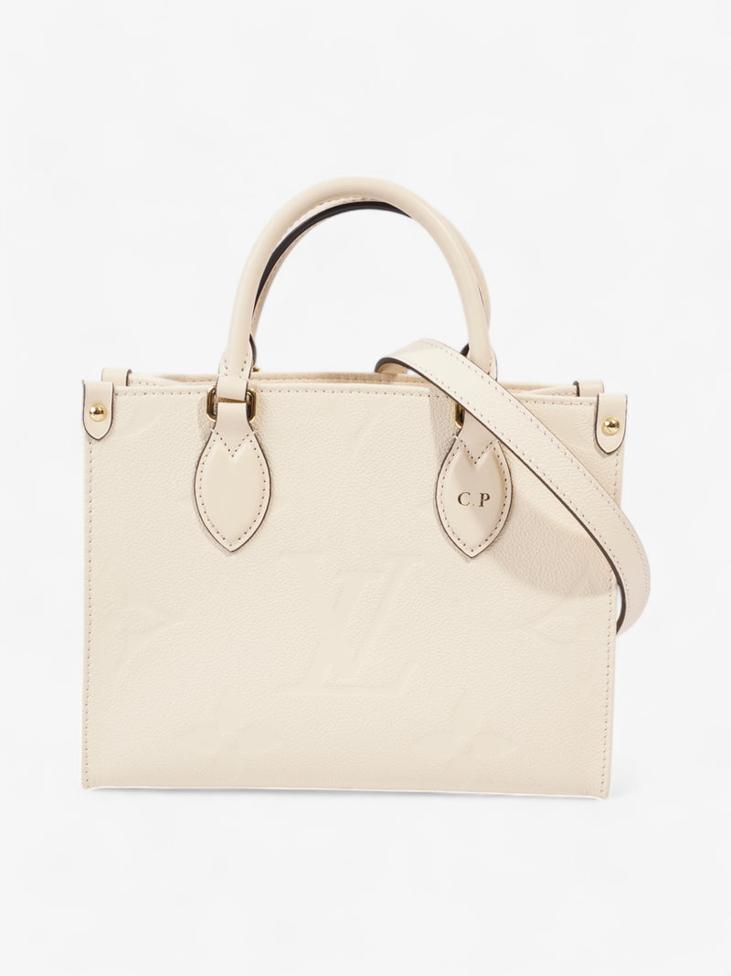 Louis Vuitton On the Go Creme Empreinte Leather PM