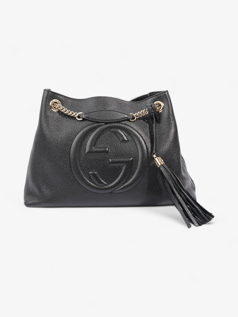 Gucci Soho Chain Tote Black Leather Medium