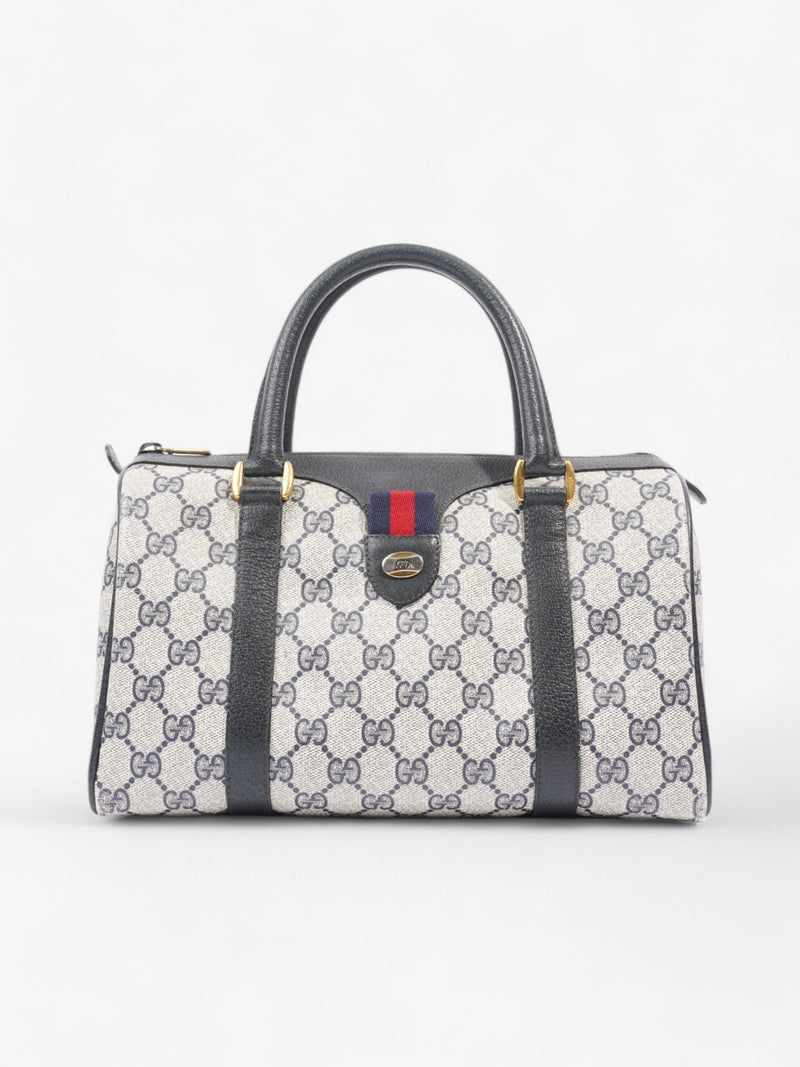 Gucci Vintage Web Doctors Bag GG Supreme / Navy Blue Canvas