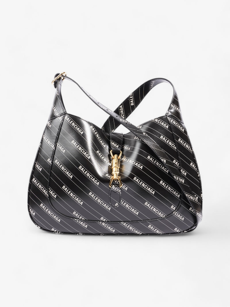 Gucci x Balenciaga Hacker Project Jackie Black / White Leather