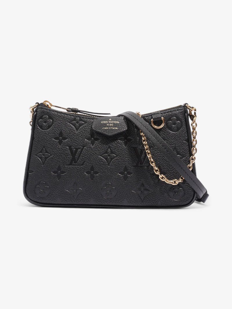 Louis Vuitton Easy Pouch On Strap Black Empreinte Leather