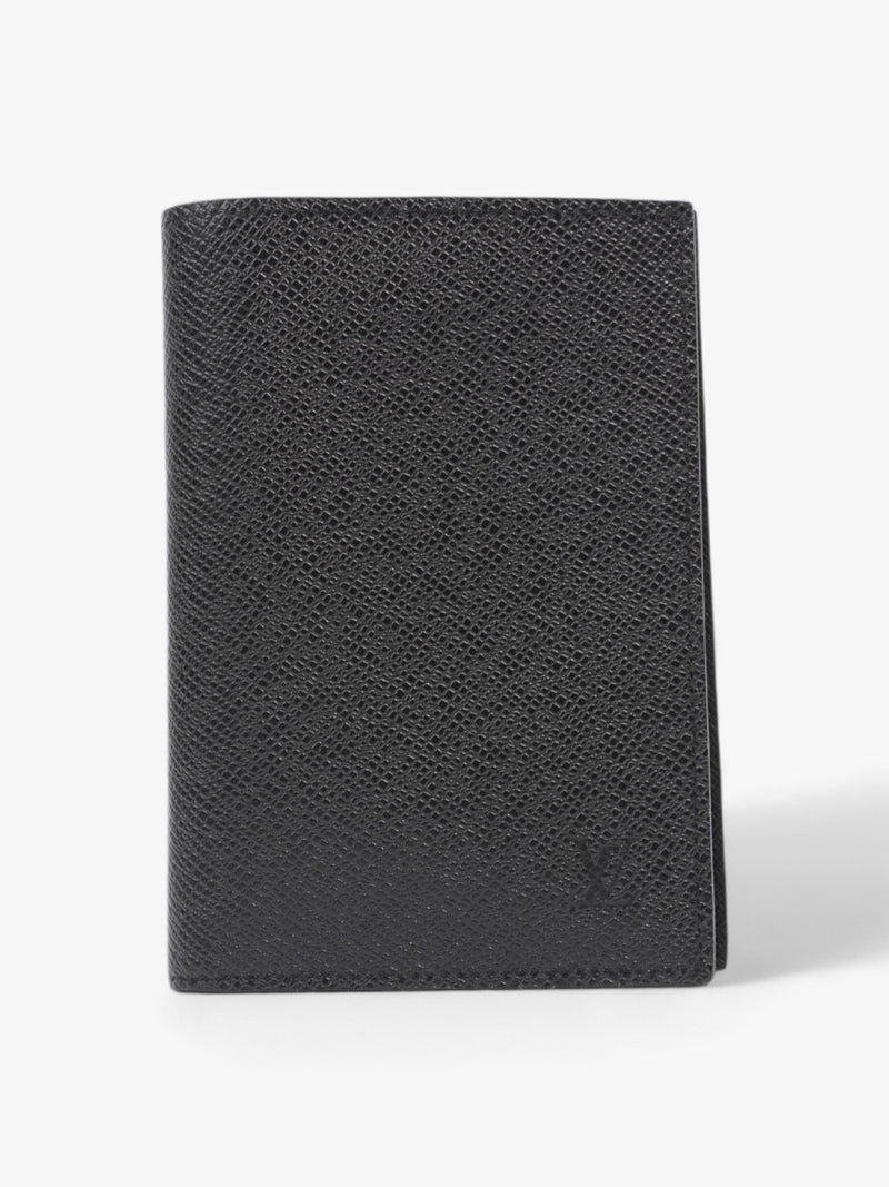 Louis Vuitton Passport Cover Black Leather