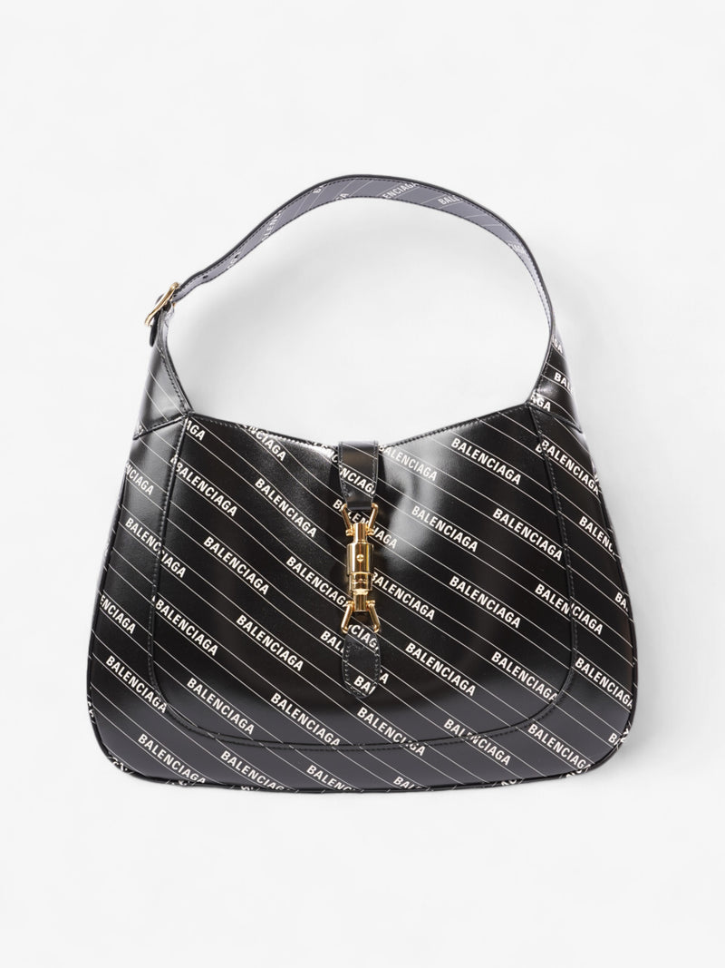 Gucci Gucci x Balenciaga Jackie Black / White Leather Medium