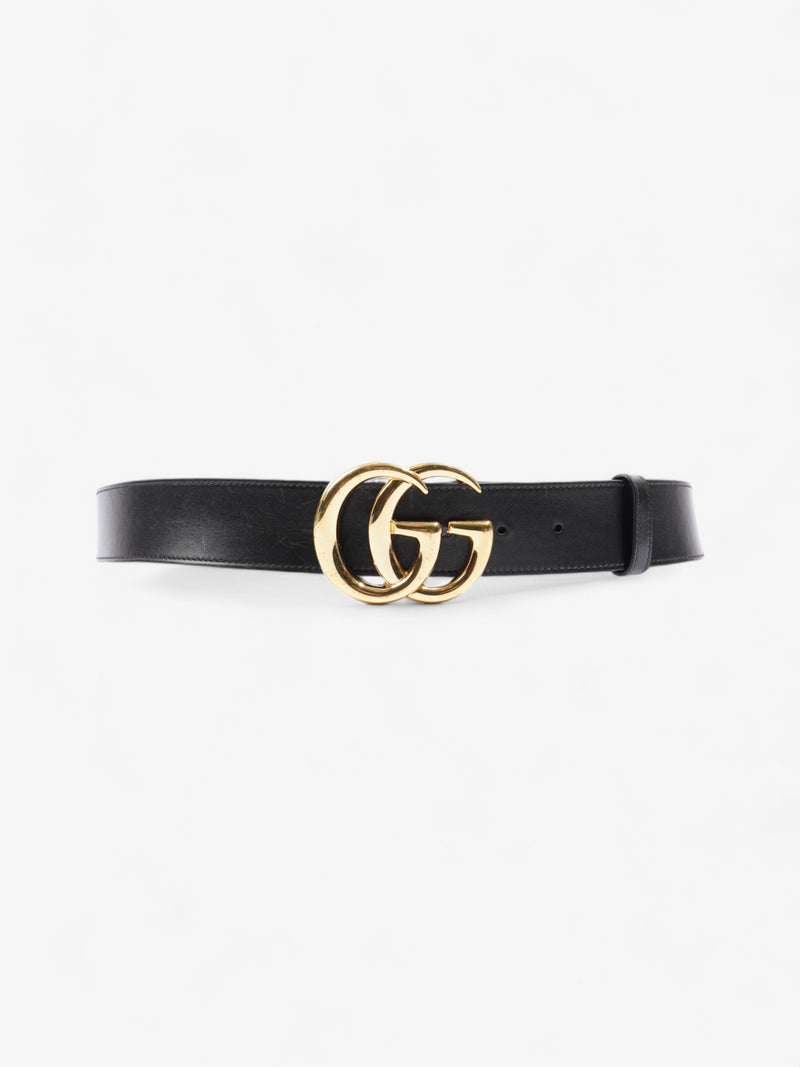 Gucci GG Marmont 2015 Re-Edition Wide Belt Black Leather 110cm / 44