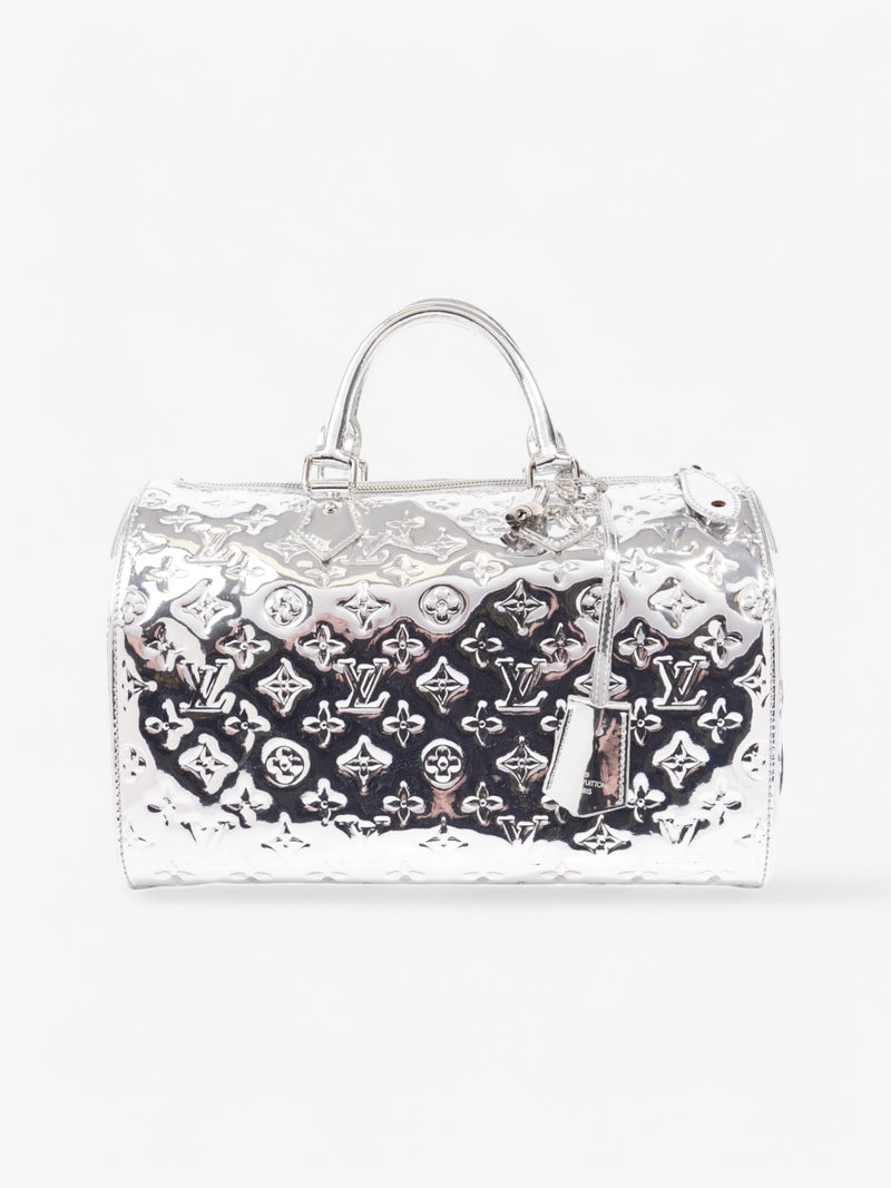 Louis Vuitton Miroir Speedy Silver Vinyl 35