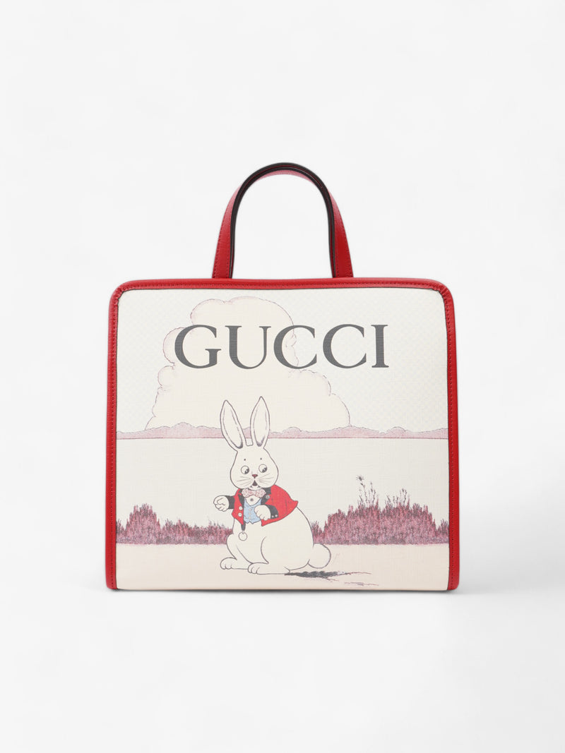 Gucci x Peter Rabbit Tote Bag Red / Multicoloured Canvas