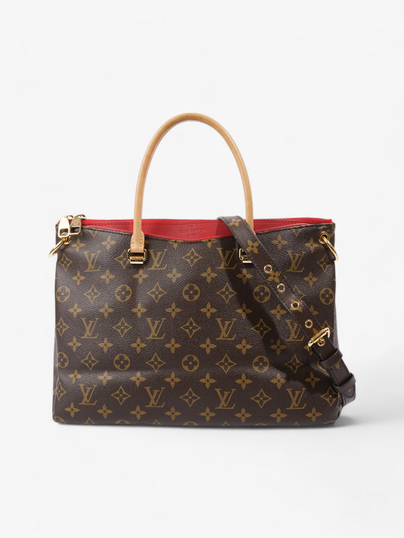 Louis Vuitton Pallas Monogram / Red Coated Canvas MM