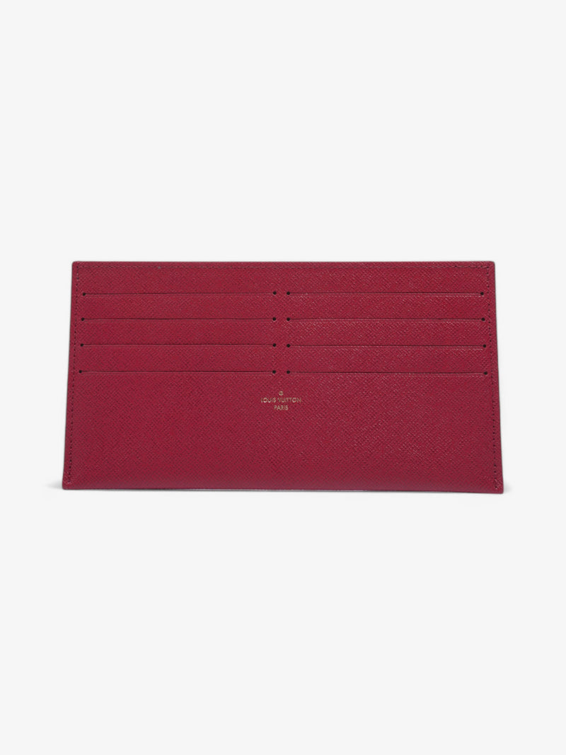 Louis Vuitton Felicie Card Holder Insert Fuschia Calfskin Leather