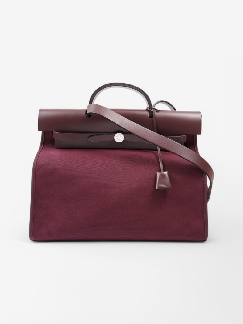 Hermes Herbag Purple Canvas