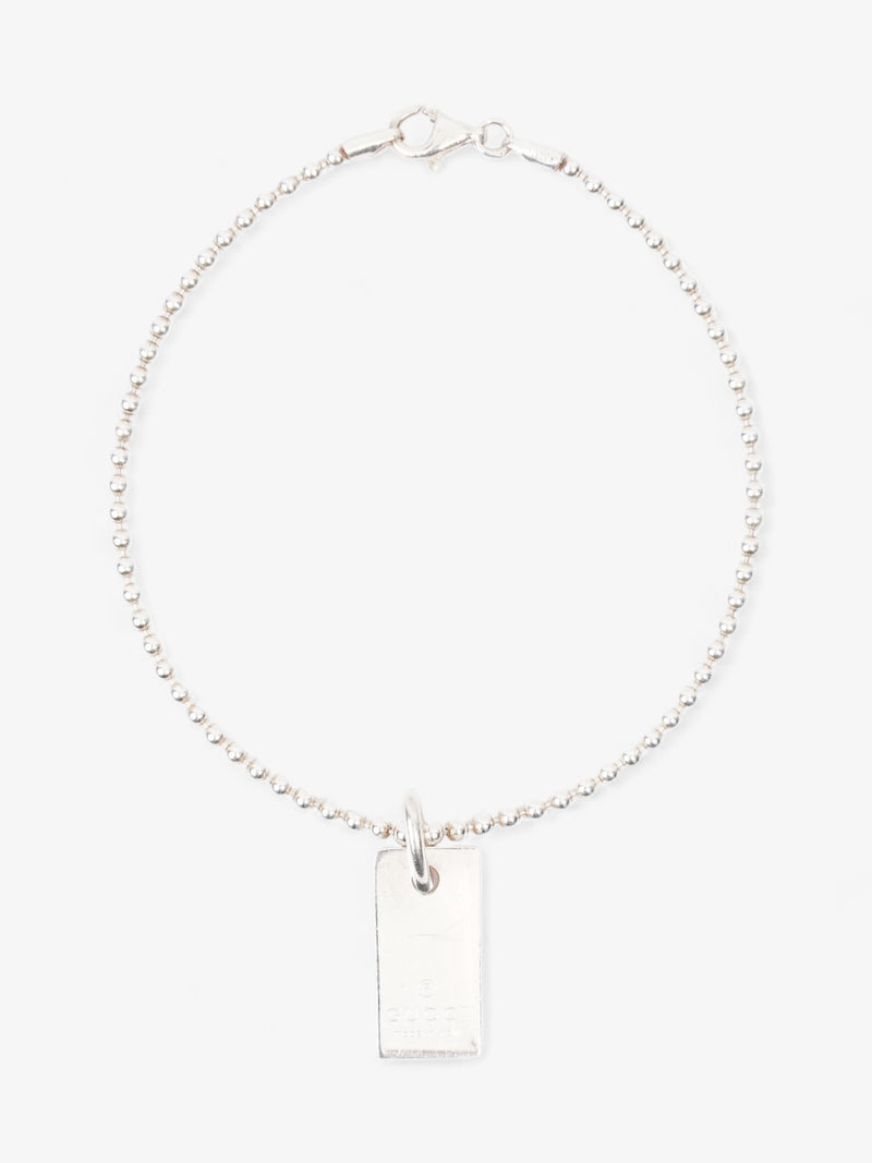 Gucci Tag Bracelet Silver Silver Sterling
