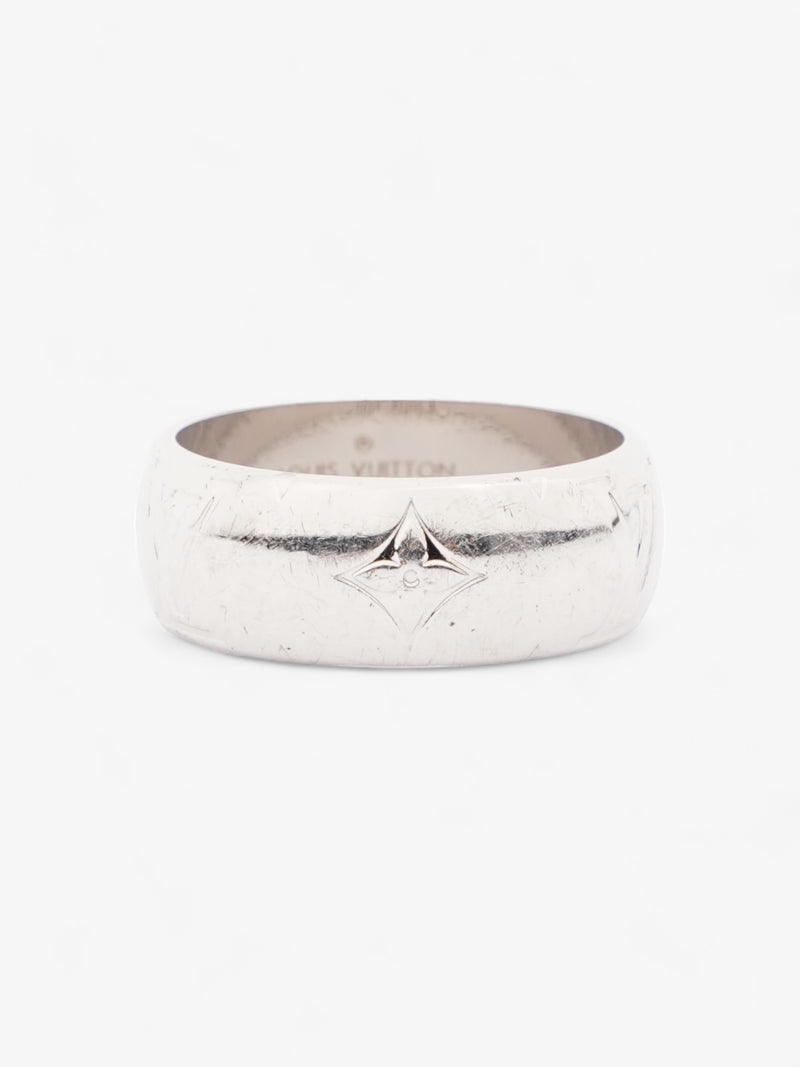 Louis Vuitton Monogram Ring Silver Base Metal Medium (60mm)