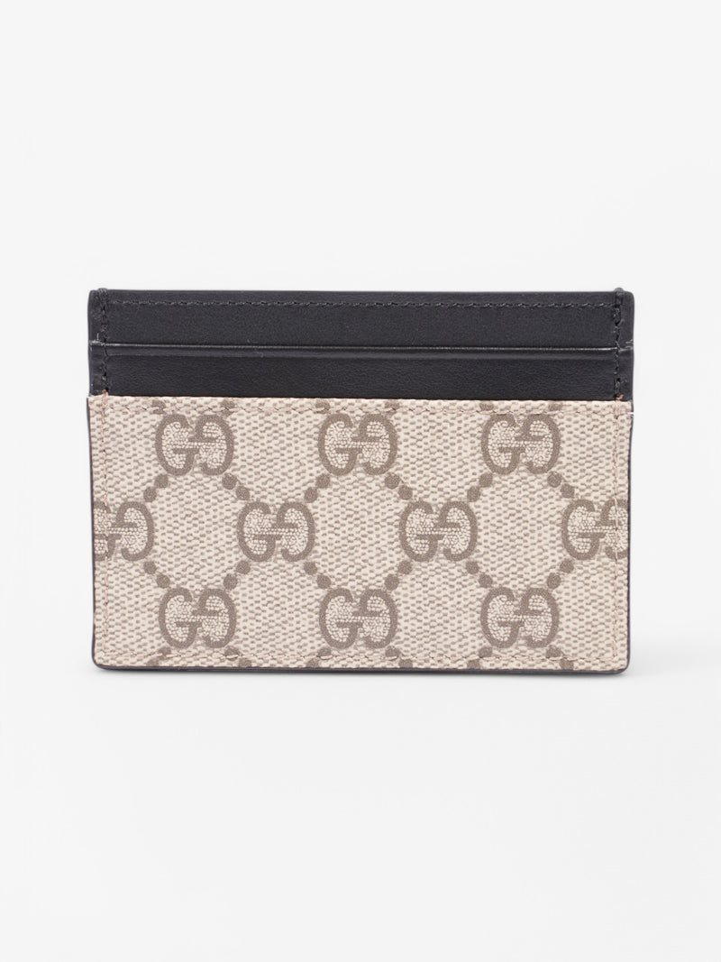 Gucci Gucci Cardholder Beige  / Black Coated Canvas