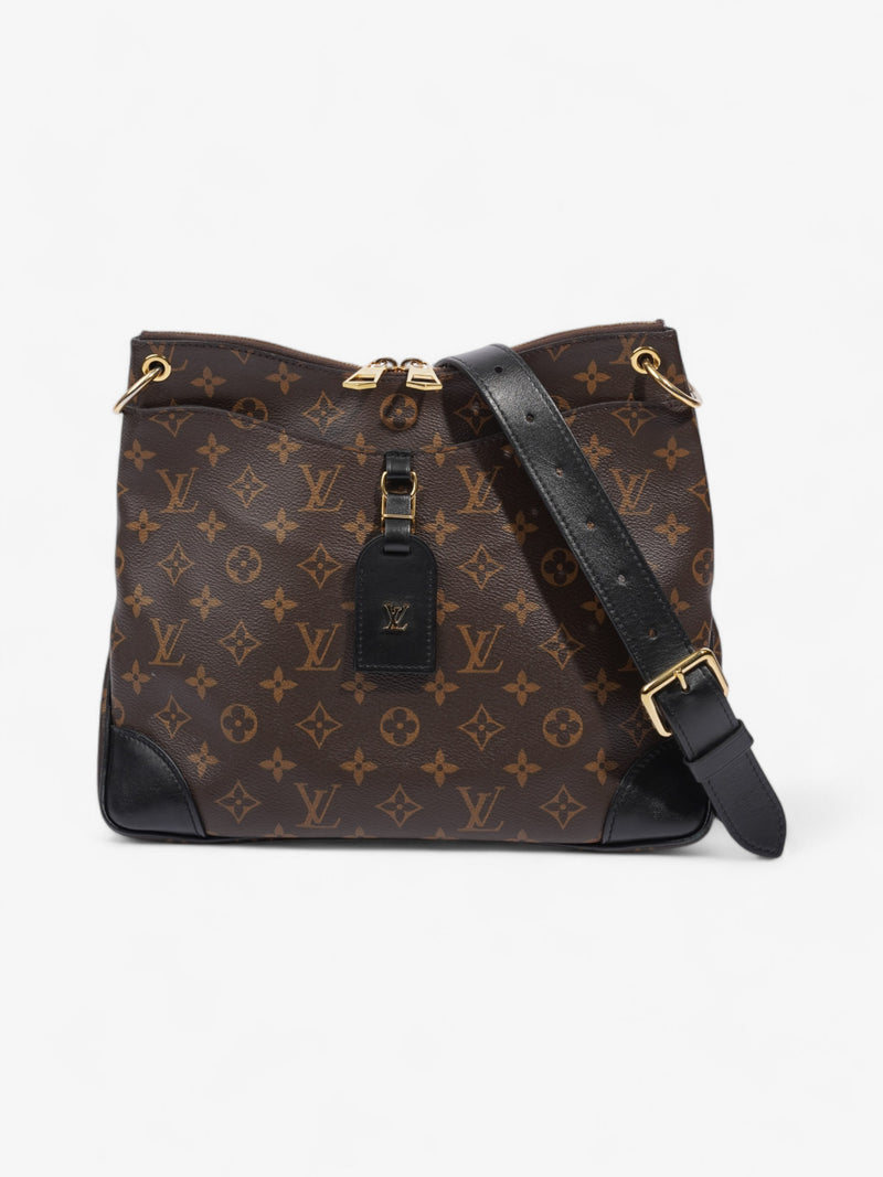 Louis Vuitton Odeon Monogram / Black Coated Canvas MM