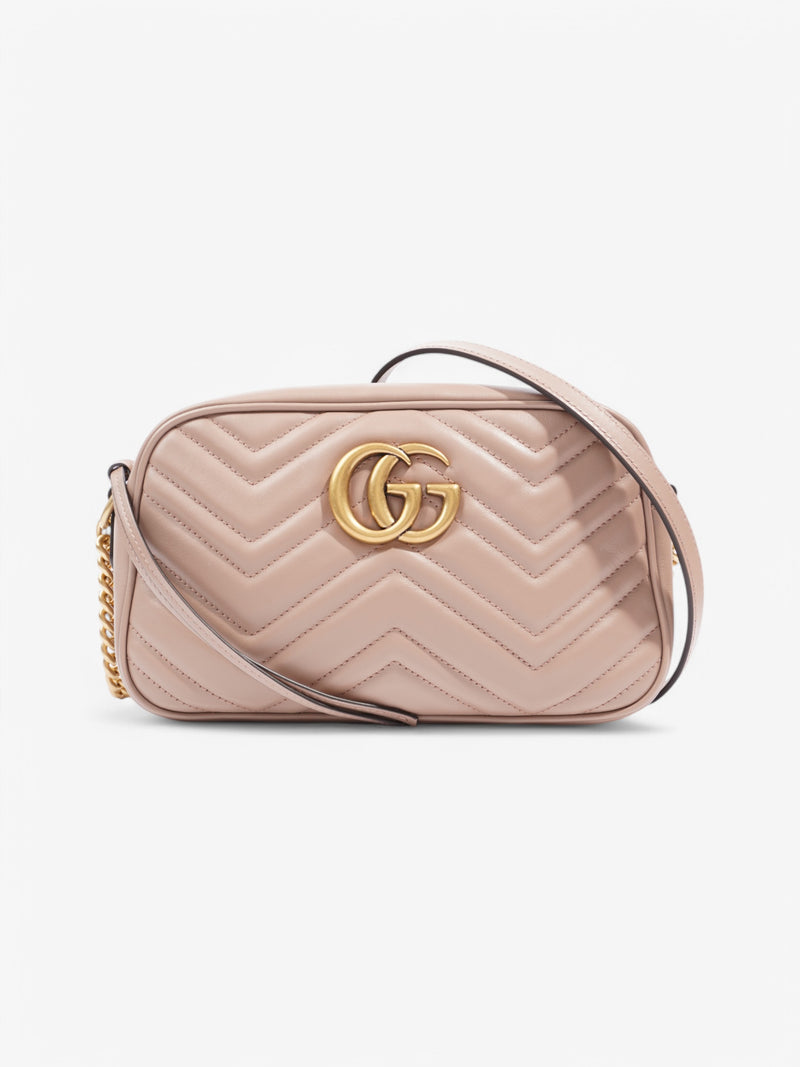 Gucci Marmont Zip Dusty Pink Matelasse Leather Small