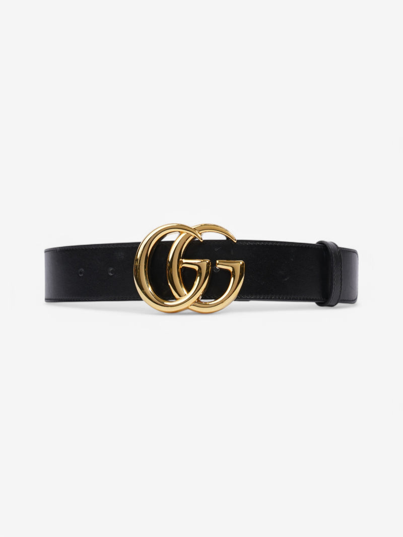 Gucci GG Marmont Belt Black / Gold Leather 75cm / 30