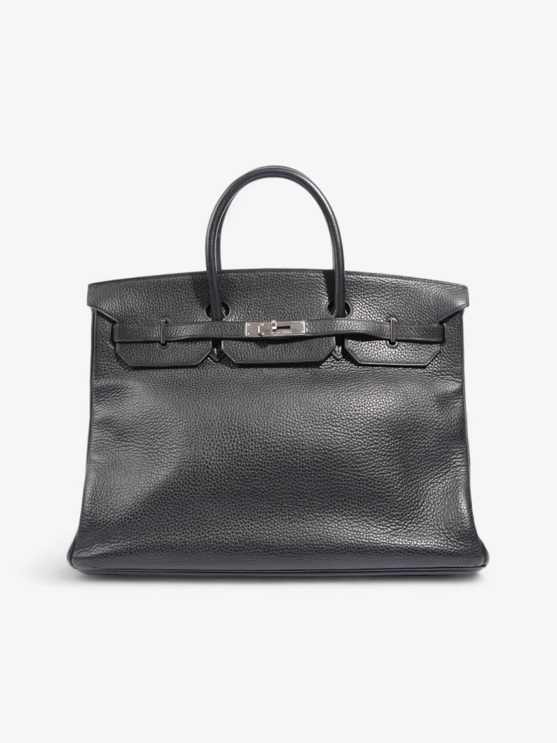 Hermes Birkin 40 Black Clemence Leather 40