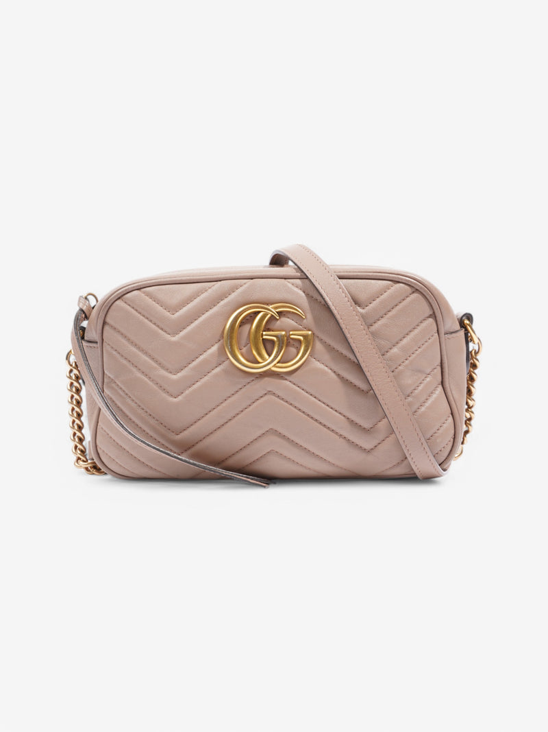 Gucci Marmont Zip Dusty Pink Matelasse Leather Small