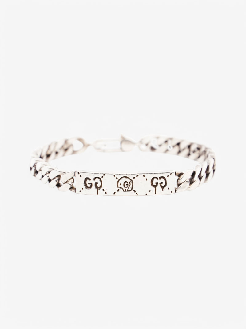Gucci Ghost Skull Bracelet Silver Silver Sterling
