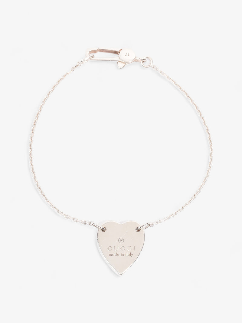 Gucci Heart Bracelet Silver Silver Sterling 17