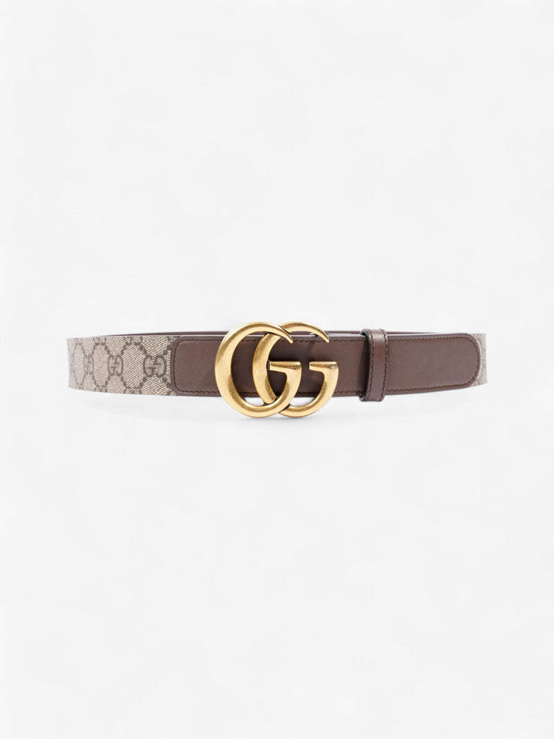 Gucci GG Marmont Belt Gold / GG Supreme Canvas 80cm / 32