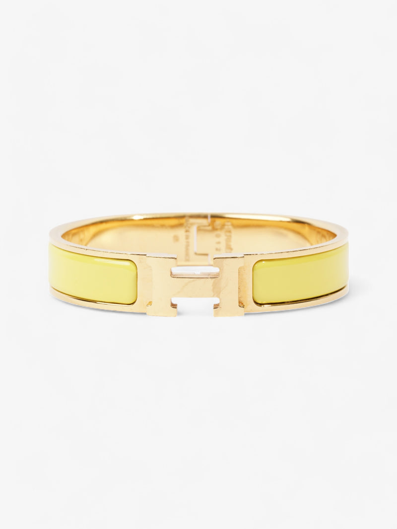 Hermes Clic H Jaune D'or / Gold Enamel PM